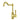 Ikon Clasico Hampton Brushed Gold Sink Mixer Hook Spout