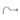 Ikon Clasico Hampton Chrome Shower Arm Horizontal 400mm