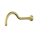 Ikon Clasico Hampton Brushed Gold Shower Arm Horizontal 400mm