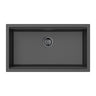 Gabrio 825x470mm Matte Black single bowl granite workstation sink