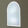 Gun Metal LED Mirror Aura Arched Framed Anti - Fog Bathroom 600x900mm - RJ Bathroom
