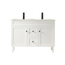 Harrington Hampton Shaker 1200mm Matte White Double Bowl PVC Waterproof Freestanding Bathroom Vanity - RJ Bathroom