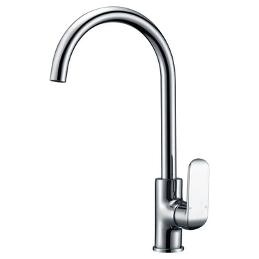 Ikon Kara Chrome Gooseneck Kitchen Sink Mixer Tap 425mm