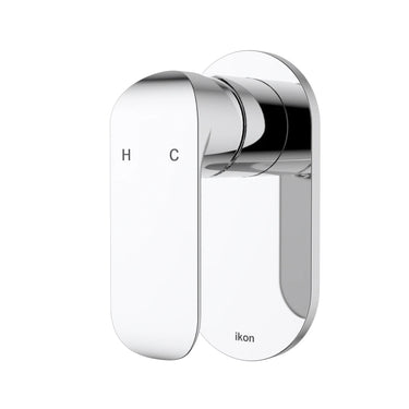Ikon Kara Chrome Shower Wall Mixer 133mm