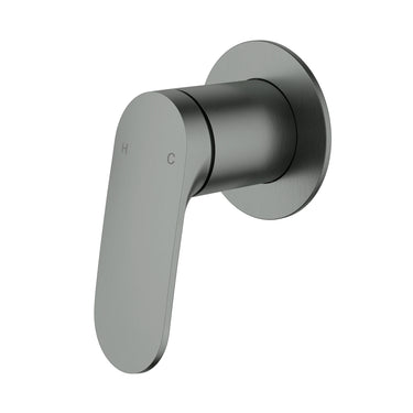 Ikon Sulu II Gun Metal Wall Mixer Trim Kit | Lead Free