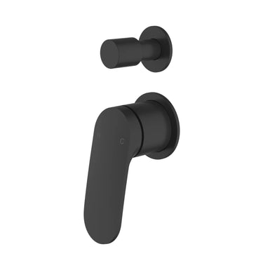Ikon Sulu II Matte Black Shower Mixer with Diverter trim kit | Lead Free
