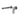 Ikon Sulu II Gun Metal Wall Basin Mixer Trim Kit with separate cover plates