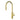 Ikon Linie Fluted Brushed Gold Pull-Out Sink Mixer