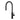 Ikon Linie Fluted Matte Black Pull-Out Sink Mixer