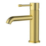 Ikon Linie Fluted Brushed Gold Basin Mixer