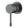Ikon Linie Fluted Gun Metal Shower Mixer