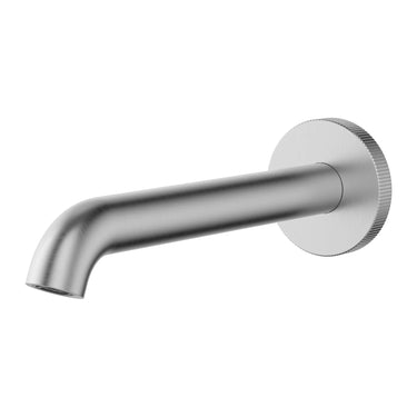 Ikon Linie Fluted Brushed Nickel Bath Spout