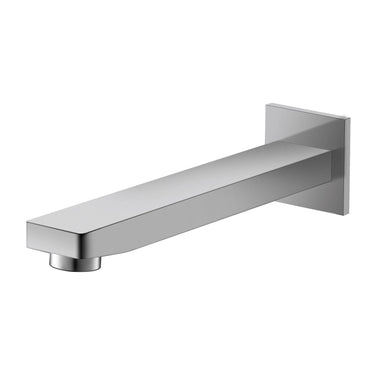 Ikon Ceram Brushed Nickel bath spout 215mm