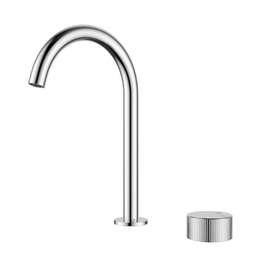 Ikon Soko Fluted Chrome Basin Mixer Tap - HYB77-208