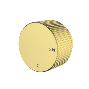 Ikon Soko Fluted Brushed Gold Shower Mixer - HYB77-301LF-BG