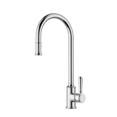 Ikon Clasico Hampton Chrome Pull-Out Sink Mixer