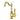 Ikon Clasico Hampton Brushed Gold Tall Basin Mixer Hook Spout