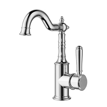 Ikon Clasico Hampton Chrome Tall Basin Mixer Hook Spout