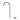 Ikon Hali Chrome Gooseneck Kitchen Sink Mixer Set, front view