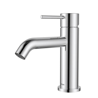 Ikon Hali Chrome Basin Mixer Tap, front view
