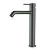 Ikon Hali Gun Metal Tall Basin Mixer Tap, front view