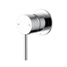 Ikon Hali Chrome Shower Wall Mixer 60mm Cover Plate, front view
