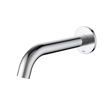 Ikon Hali Chrome Bath Spout 175mm Curved, front view