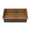Kliff 760x440mm Brushed Bronze single bowl kitchen sink
