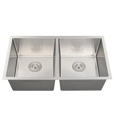 Kliff 775x450mm Stainless Steel double bowl kitchen sink