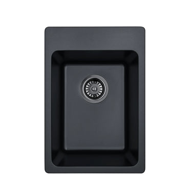 Laufey 350x510mm Matte Black granite laundry sink
