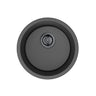 Laufey 410mm Matte Black round granite sink