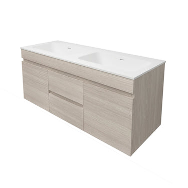 Camden 1200mm Timber Wall Hung Vanity Coastal Oak - RJ Bathroom