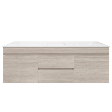 Camden 1500mm Timber Wall Hung Vanity Coastal Oak - RJ Bathroom