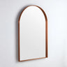 Arco 600x900mm Brushed Copper arch framed mirror