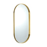 Ellips 600x1500mm Brushed Gold oval pill framed mirror