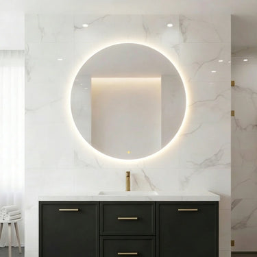 Orbis 900mm round backlit led mirror