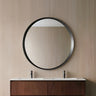Orbis 900mm Gun Metal round framed mirror