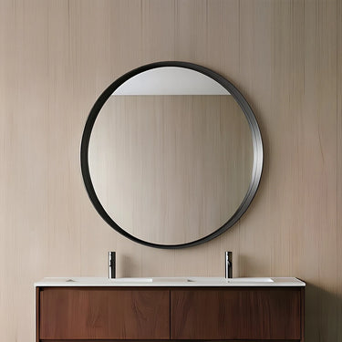 Orbis 600mm Gun Metal round framed mirror