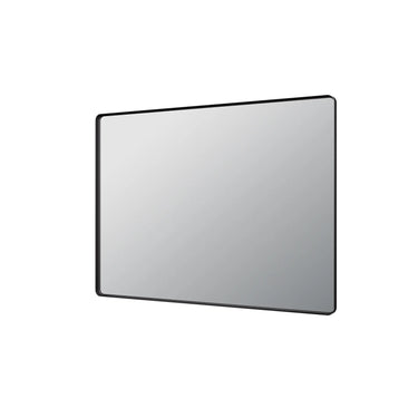 Rectta 1200x900mm Matte Black rectangular framed mirror