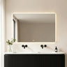 Rectta 900x750mm rectangular backlit led mirror
