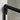 Matte black triple top track where the sliding panels meet the wall