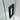 Matte Black square pull handle on a frameless sliding shower door