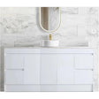 Milano PVC Waterproof 1800mm Vanity Carrara Stone Top - RJ Bathroom