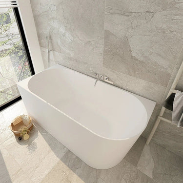 Nova 1700mm Ultra - Thin Left Corner Back to Wall Bathtub - RJ Bathroom