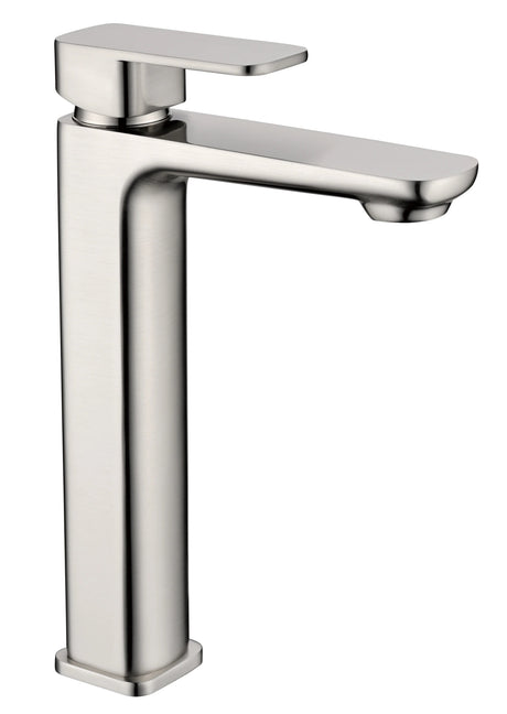 Nova High Rise Basin Mixer Brushed Nickel - RJ Bathroom