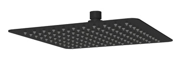 Nova Square Stainless Steel Rain Shower Head 250mm Matt Black - RJ Bathroom