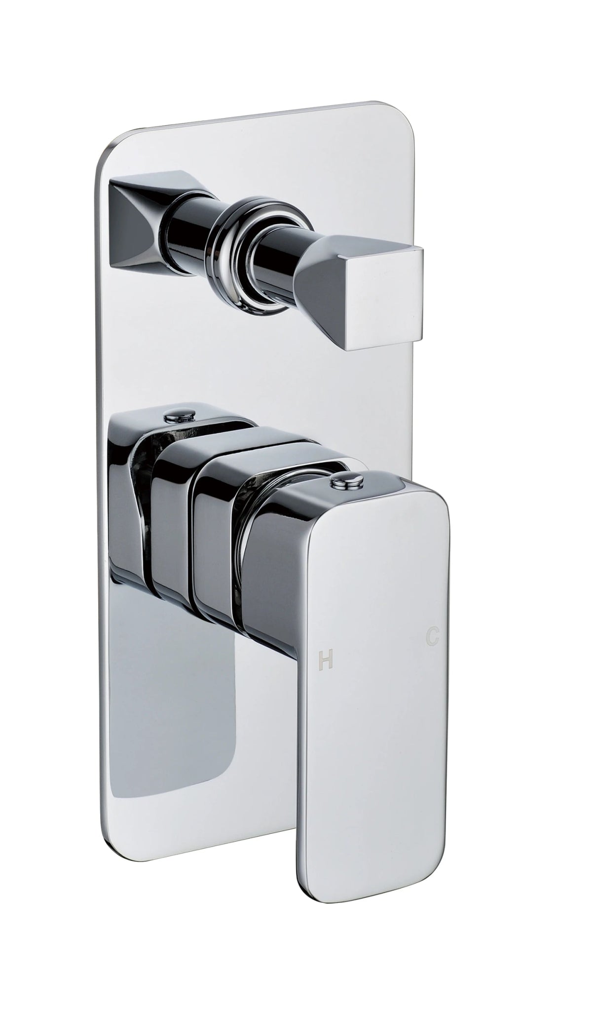 Nova Wall Mixer with Top Diverter Chrome - RJ Bathroom