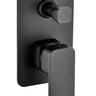 Nova Wall Mixer with Top Diverter Matt Black - RJ Bathroom