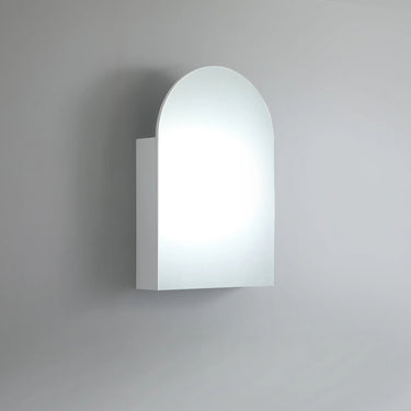 Olivia Archie PVC Mirror Shaving Cabinet Matte White 600x900mm - RJ Bathroom