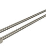Otus Double Towel Rail 750mm Brushed Nickel - RJ Bathroom